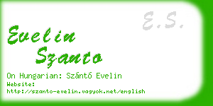 evelin szanto business card