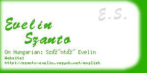 evelin szanto business card